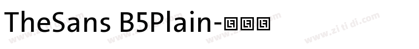 TheSans B5Plain字体转换